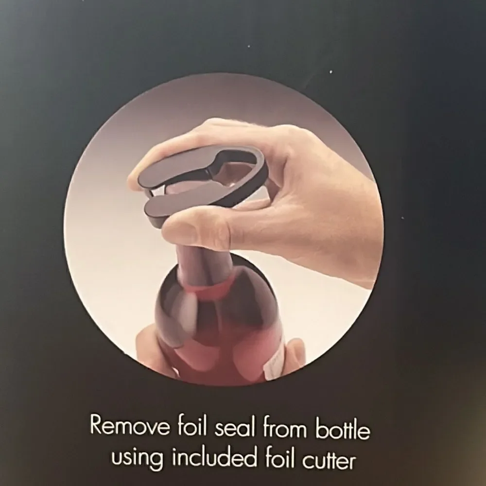 Oneida auto uncork wine opener with foil cutter. Electric Tested